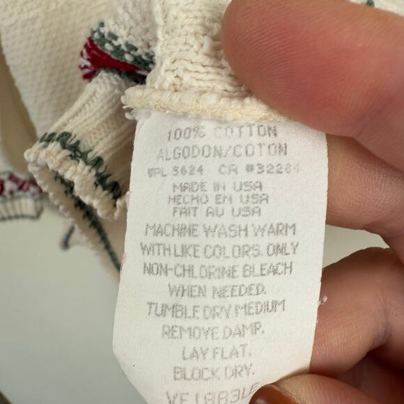 Vintage Classic Blues Collections Women Cardinal Sweater Sz Large Novelty Preppy - Picture 6 of 6